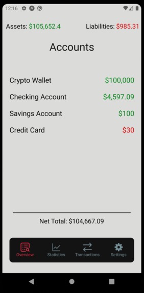 Money Manager App – screenshot 3