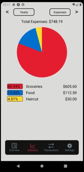 Money Manager App – screenshot 2
