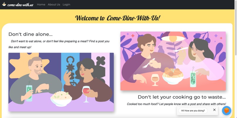 come-dine-with.us – screenshot 1