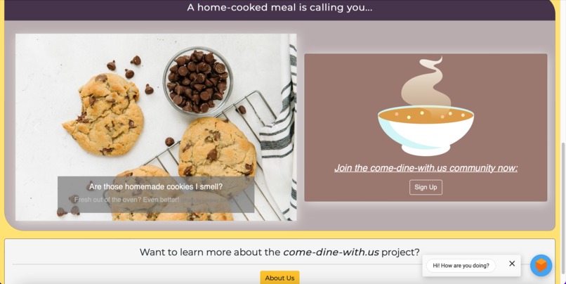 come-dine-with.us – screenshot 2