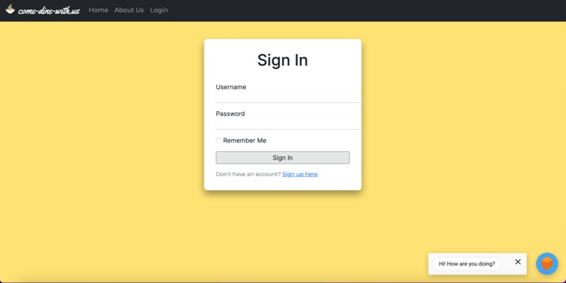 come-dine-with.us – screenshot 4