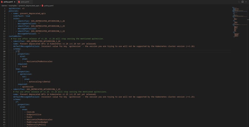 Preventing Kubernetes Deprecated Apis Using Datree – screenshot 1
