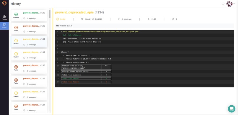 Preventing Kubernetes Deprecated Apis Using Datree – screenshot 5