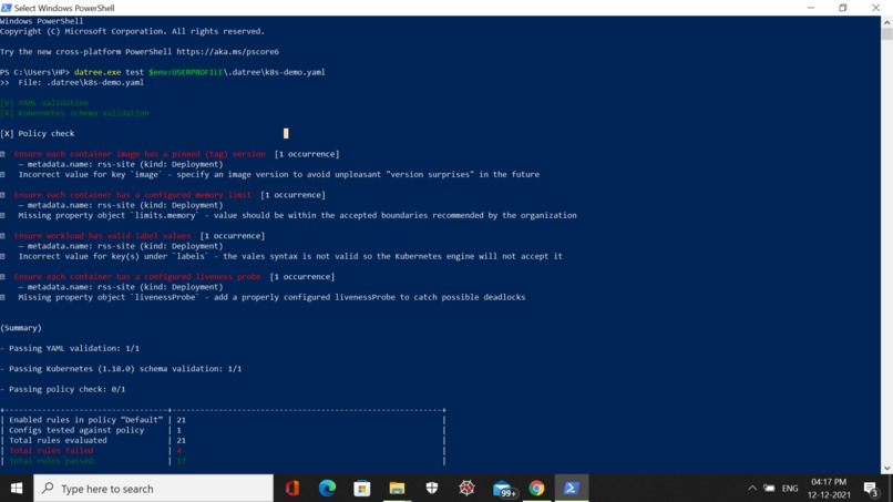 Datree: Containers_Best_Practices – screenshot 3