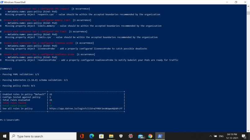 Datree: Containers_Best_Practices – screenshot 4