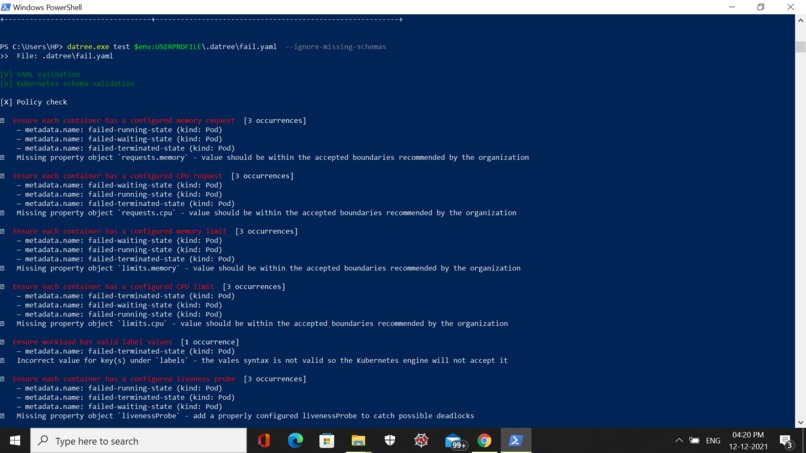 Datree: Containers_Best_Practices – screenshot 6