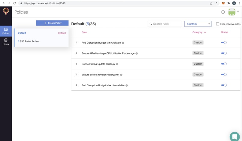 Custom_Policies_Using_Datree – screenshot 1