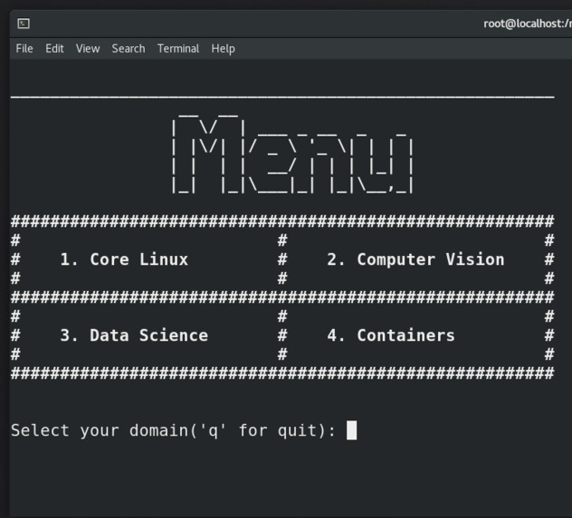 Menu Project – screenshot 1