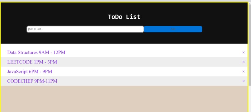 A simple To-Do list  – screenshot 5