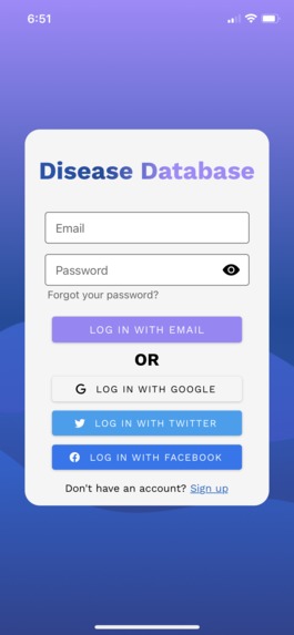 Disease Database – screenshot 4