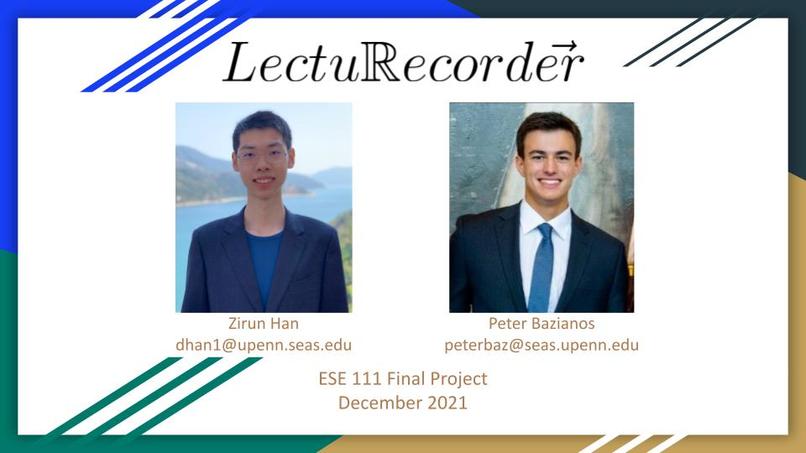 ESE111, Team 15, LectuRecorder – screenshot 1
