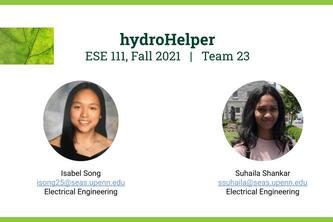 ESE 111, Team 23, hydroHelper