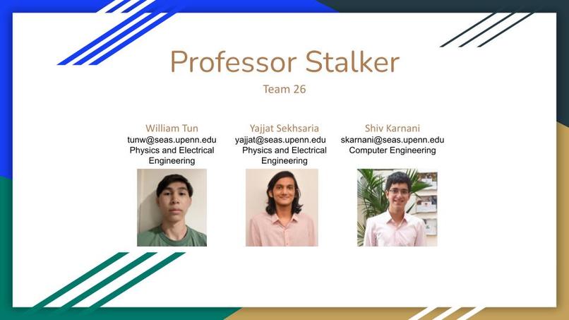 ESE 111, Team 26, Professor Stalker – screenshot 1