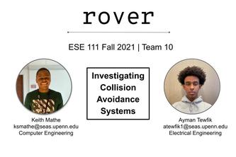 ESE 111, Team 10, ROVER