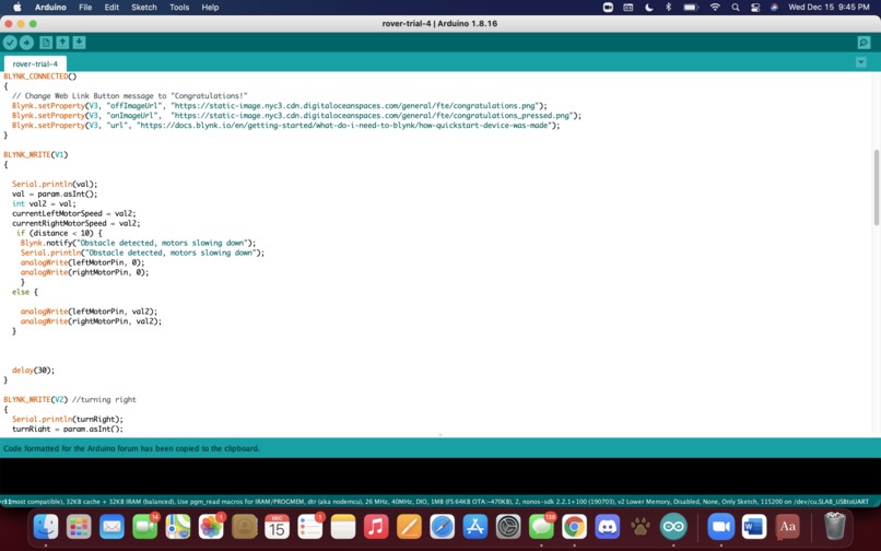 ESE 111, Team 10, ROVER – screenshot 8