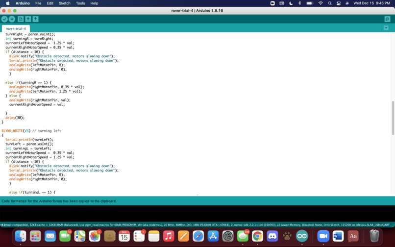 ESE 111, Team 10, ROVER – screenshot 9