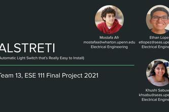 ESE 111, Team 13, ALSTRETI