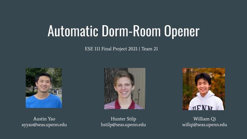 ESE 111, Team 21, IoT Door Opener – screenshot 1