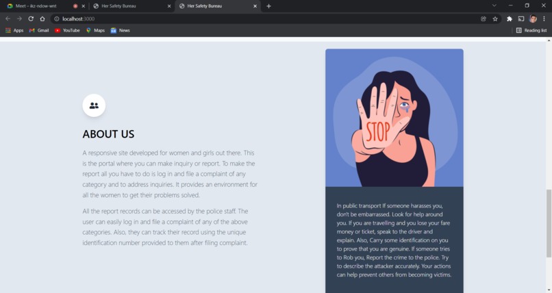 HerSafetyBureau – screenshot 1