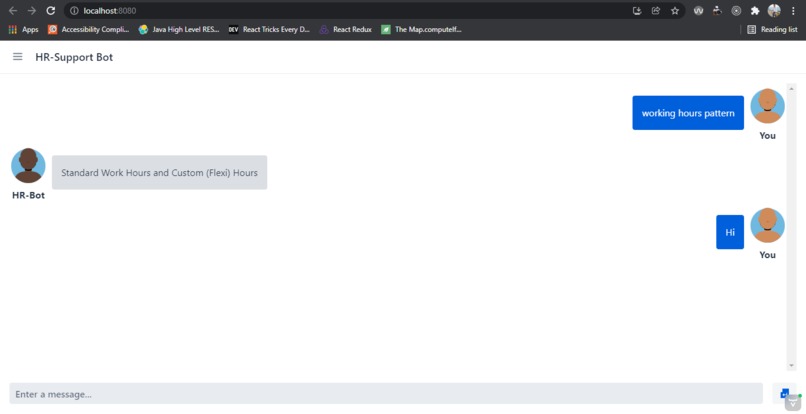 HR - Support Bot – screenshot 1