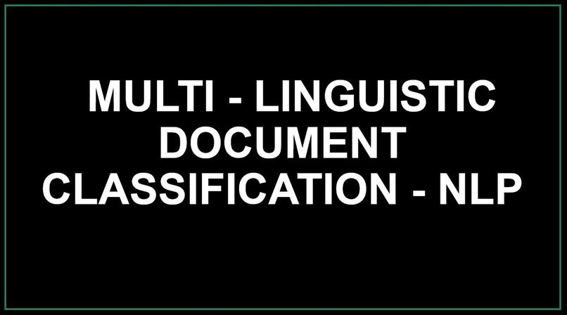 Multi Linguistic Document Classifier – screenshot 1