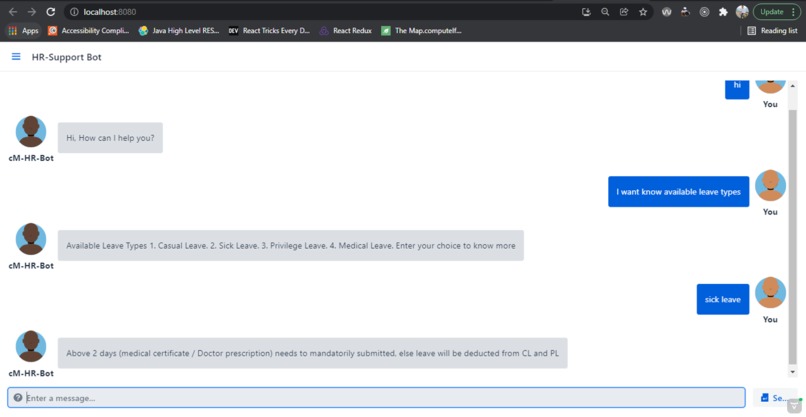 HR - Support Bot – screenshot 2
