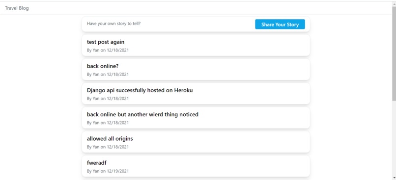 MapHacks Travel Blog – screenshot 1