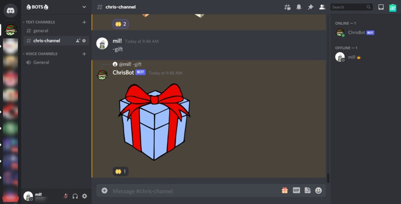 ChrisBot – screenshot 1
