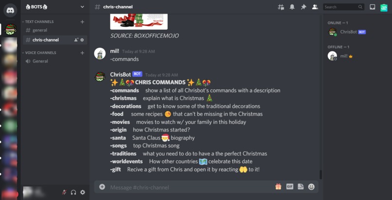 ChrisBot – screenshot 8