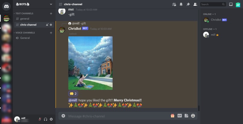 ChrisBot – screenshot 2