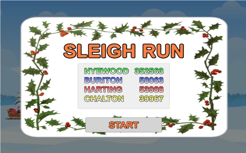 Santa Sleigh Run – screenshot 1