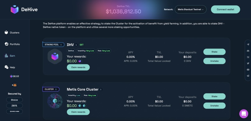 DeHive - Metis Crypto Indexes – screenshot 2