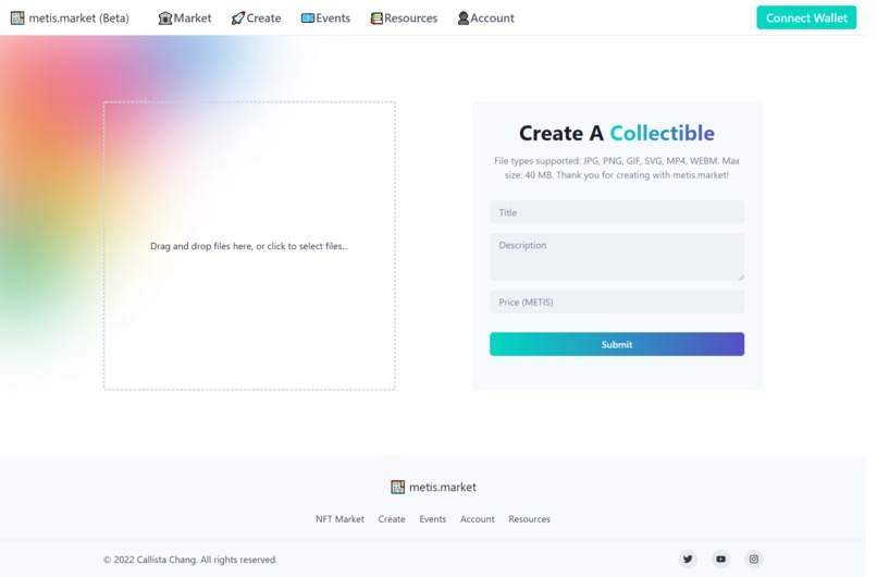 metis.market – screenshot 2