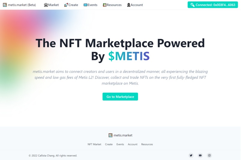metis.market – screenshot 1