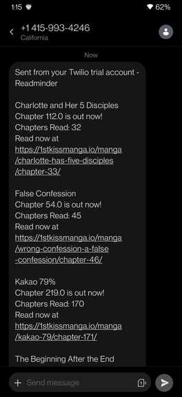 Readminder – screenshot 1