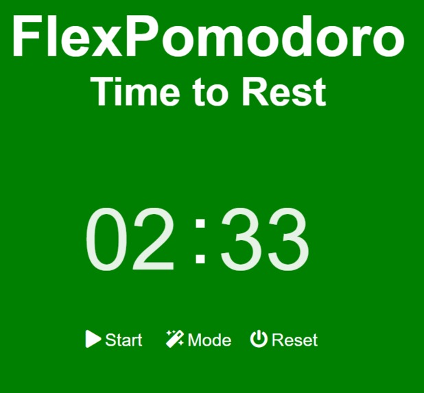 FlexPomodoro – screenshot 2