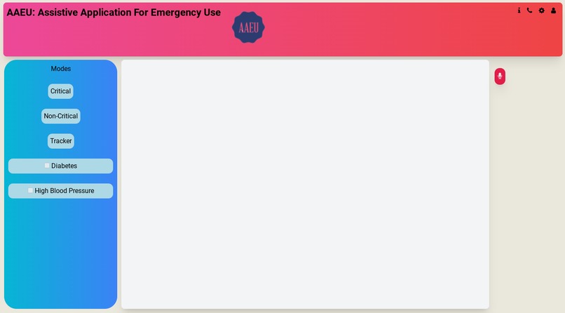 Assistive Application for Emergency Use – screenshot 1