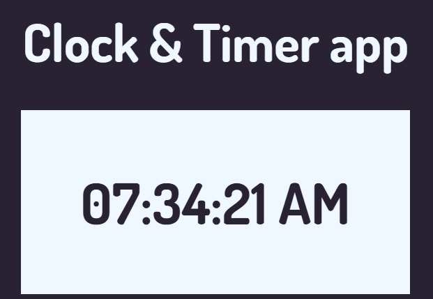 Clock & Timer App – screenshot 1
