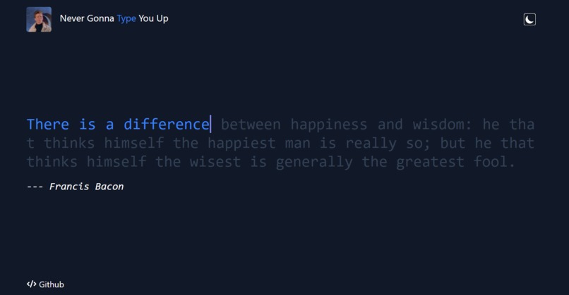 Never Gonna Type You Up – screenshot 1