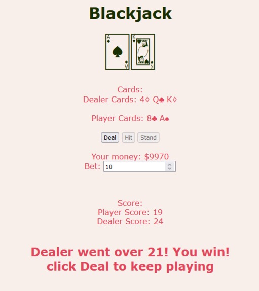 blackjack – screenshot 1