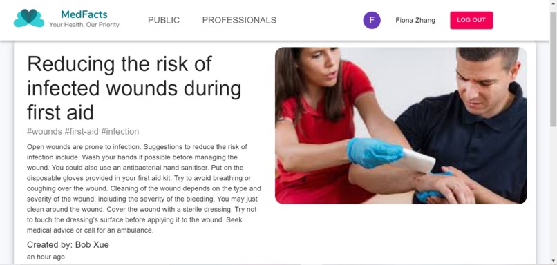 MedFacts – screenshot 2