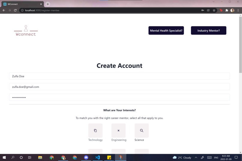 WConnect – screenshot 2