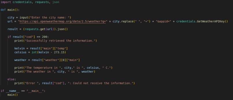 Weather Script – screenshot 2