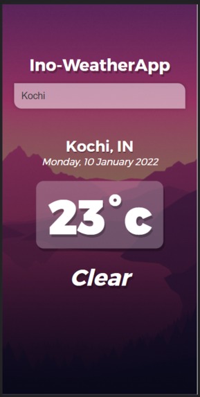 Ino-WeatherApp – screenshot 2