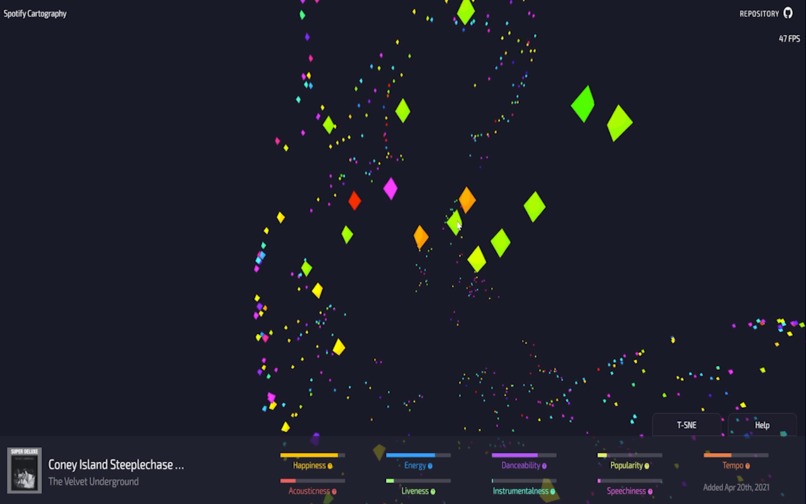 Spotify Cartography – screenshot 4