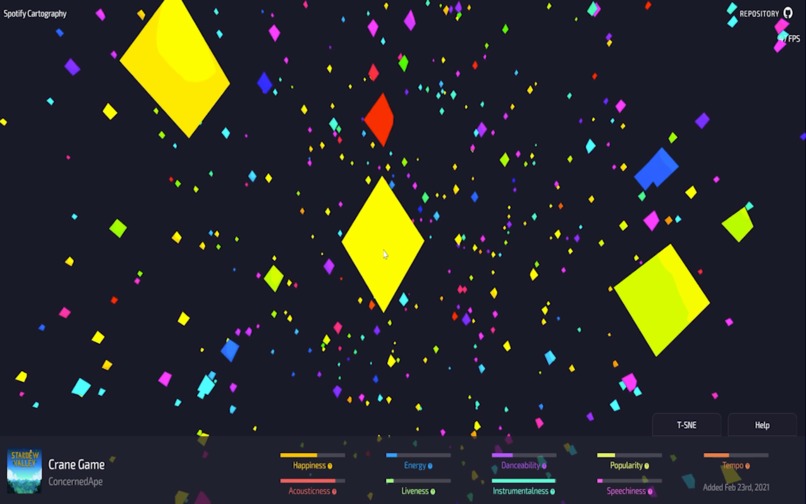 Spotify Cartography – screenshot 3