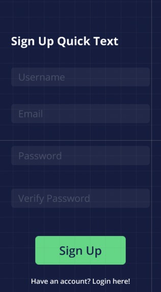 Quick Text chat App – screenshot 1