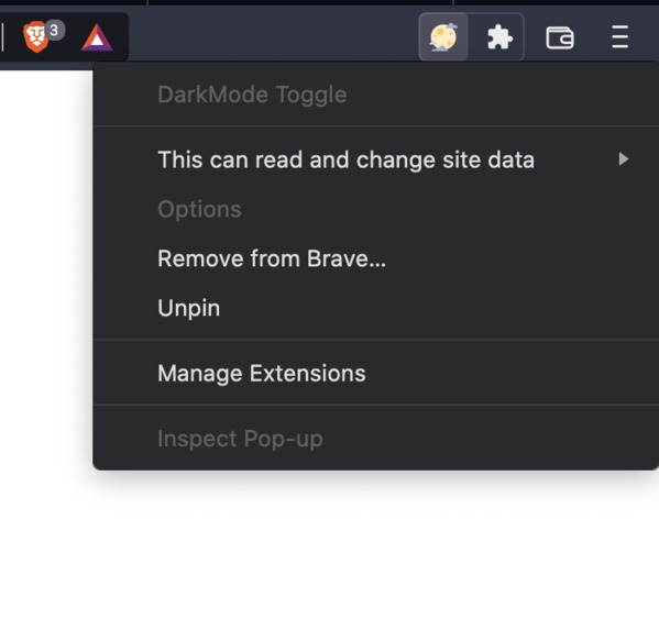 Dark Mode Toggle Extension Devpost