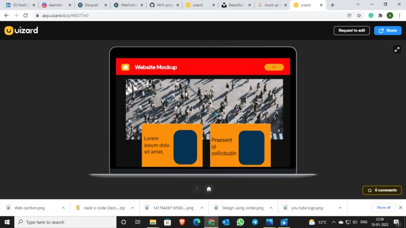 MockUp Website – screenshot 1