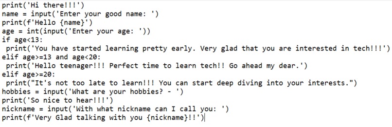 Message from Command Line – screenshot 1